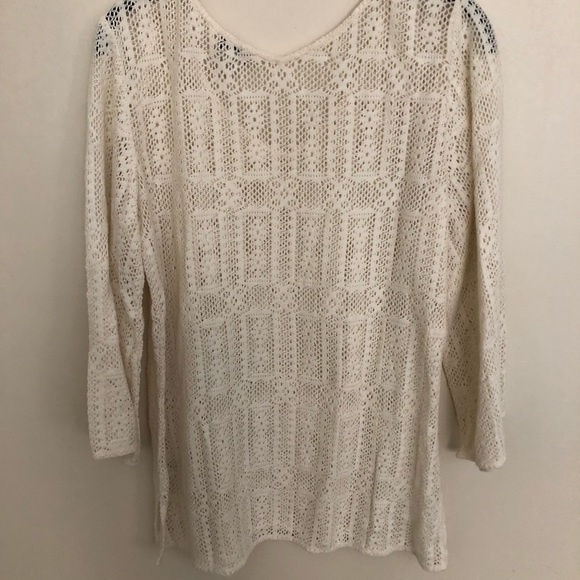 Beautiful Crochet Tunic - Lucky Brand 🍀 - Picture 3 of 3